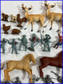 100+ Marx Lido Tim-tee Imperial MPC Figures Animals Western 50s 60s 70s Toys Lot