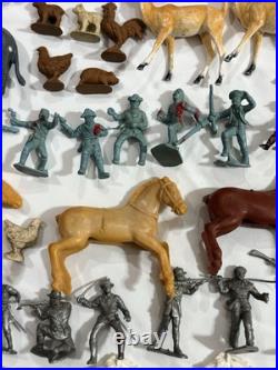 100+ Marx Lido Tim-tee Imperial MPC Figures Animals Western 50s 60s 70s Toys Lot