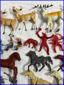 100+ Marx Lido Tim-tee Imperial MPC Figures Animals Western 50s 60s 70s Toys Lot
