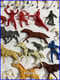 100+ Marx Lido Tim-tee Imperial MPC Figures Animals Western 50s 60s 70s Toys Lot