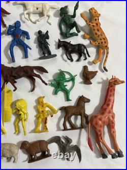 100+ Marx Lido Tim-tee Imperial MPC Figures Animals Western 50s 60s 70s Toys Lot