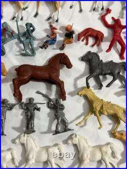 100+ Marx Lido Tim-tee Imperial MPC Figures Animals Western 50s 60s 70s Toys Lot