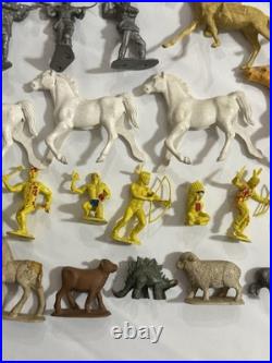 100+ Marx Lido Tim-tee Imperial MPC Figures Animals Western 50s 60s 70s Toys Lot