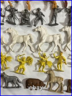 100+ Marx Lido Tim-tee Imperial MPC Figures Animals Western 50s 60s 70s Toys Lot
