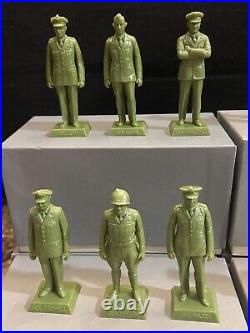 (12) 1950's Marx 60mm Hard Plastic Play Set Figures Minty