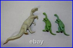 (14) Vintage Lot of Louis MARX Prehistoric Dinosaurs with Pot Belly T-Rex (EX)