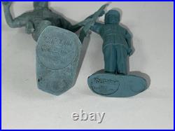15- MARX CAPTAIN GALLANT Blue Legionnaires from the 1955 PLAYSET 60MM Vintage