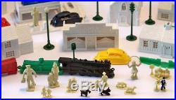 1940-50s MARX ENCHANTED VILLAGE PLAY SET ORIG. BOX, DOZENS OF ORIG. PIECES