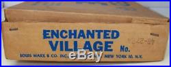 1940-50s MARX ENCHANTED VILLAGE PLAY SET ORIG. BOX, DOZENS OF ORIG. PIECES