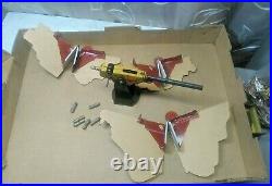 1940's MARX ANTI-TANK PLAY SET WITH BOX EXPLODING TANKS TARGETS AMMO AND GUN