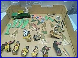 1940's MARX ANTI-TANK PLAY SET WITH BOX EXPLODING TANKS TARGETS AMMO AND GUN