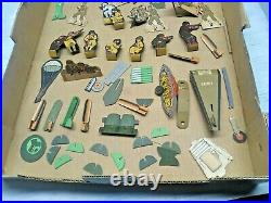 1940's MARX ANTI-TANK PLAY SET WITH BOX EXPLODING TANKS TARGETS AMMO AND GUN