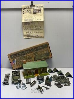 1950 Marx US Army Training Center withMilitary Men Building, Truck & Original Box