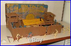% 1950's Marx Rin Tin Tin Fort Apache Play Set In Original Box