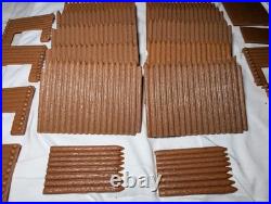 1950's LOUIS MARX Fort Apache COWBOY & INDIANS Play Set Toy Log Cabin Furniture