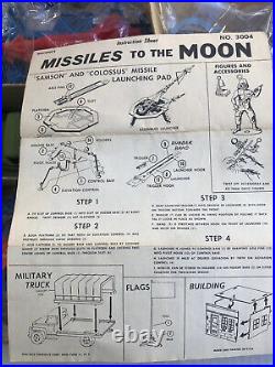 1950's MPC Multiple's Giant MISSILES TO THE MOON Marx Unassembled Sealed Bags