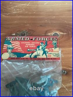 1950's Marx Armed Forces Soldiers, Sailors Marines, Air Force Header Bag