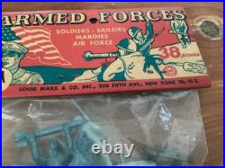 1950's Marx Armed Forces Soldiers, Sailors Marines, Air Force Header Bag