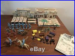 1950's Marx Captain Gallant Play Set Tin Litho Fort Accessories Camel Soldiers
