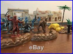 1950's Marx Captain Gallant Play Set Tin Litho Fort Accessories Camel Soldiers