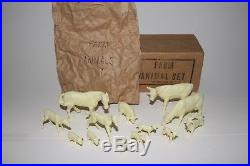 1950's Marx Farm Animal Set with Original Box, Nice Original