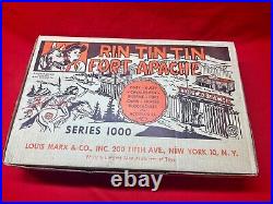 1950's Marx Rin Tin Tin Fort Apache Series 1000 with Mint Rusty and Rinty figs