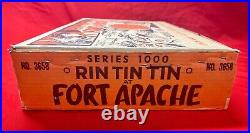 1950's Marx Rin Tin Tin Fort Apache Series 1000 with Mint Rusty and Rinty figs