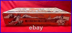 1950's Marx Rin Tin Tin Fort Apache Series 1000 with Mint Rusty and Rinty figs