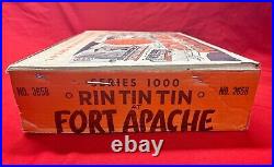 1950's Marx Rin Tin Tin Fort Apache Series 1000 with Mint Rusty and Rinty figs