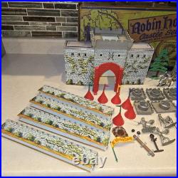 1950's Marx Robin Hood Castle Set 4718 with Original Box Incomplete