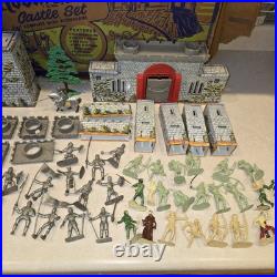 1950's Marx Robin Hood Castle Set 4718 with Original Box Incomplete