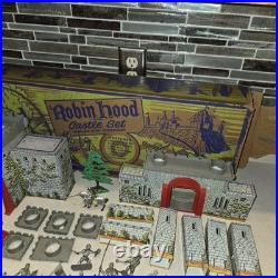 1950's Marx Robin Hood Castle Set 4718 with Original Box Incomplete