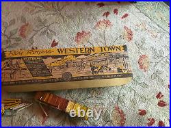 1950's Marx Roy Rogers Mineral City Western Town With Original Accessories/ Box