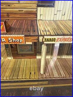 1950's Marx- Roy Rogers Western Town Cowboy-toy Playset- W Box-figures Read 1950's Marx- Roy Rogers Western Town Cowboy-toy Playset- W Box-figures Read