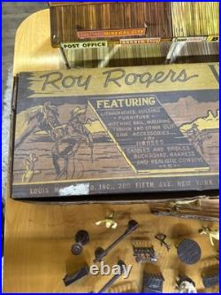 1950's Marx- Roy Rogers Western Town Cowboy-toy Playset- W Box-figures Read 1950's Marx- Roy Rogers Western Town Cowboy-toy Playset- W Box-figures Read