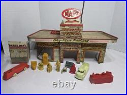 1950's Marx Sky-View Parking Service Center Playset Tin Litho Vintage