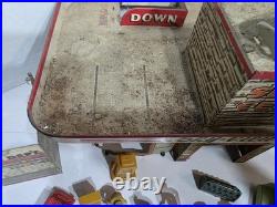 1950's Marx Sky-View Parking Service Center Playset Tin Litho Vintage