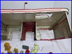 1950's Marx Sky-View Parking Service Center Playset Tin Litho Vintage