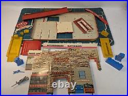 1950's Marx Sky-View Parking Service Center Playset Tin Litho Vintage Complete