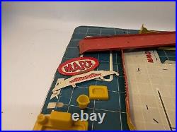 1950's Marx Sky-View Parking Service Center Playset Tin Litho Vintage Complete