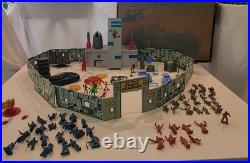1950's Marx Tin Litho Tom Corbett Space Academy Playset # 7010 Atomic Box Instr