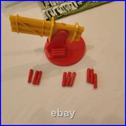 1950's Marx Tin Litho Tom Corbett Space Academy Playset # 7010 Atomic Box Instr