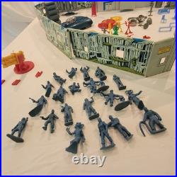 1950's Marx Tin Litho Tom Corbett Space Academy Playset # 7010 Atomic Box Instr