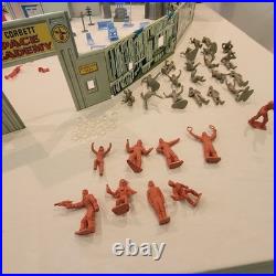 1950's Marx Tin Litho Tom Corbett Space Academy Playset # 7010 Atomic Box Instr