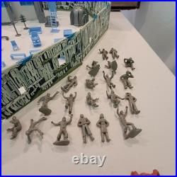 1950's Marx Tin Litho Tom Corbett Space Academy Playset # 7010 Atomic Box Instr