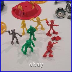 1950's Marx Tin Litho Tom Corbett Space Academy Playset # 7010 Atomic Box Instr