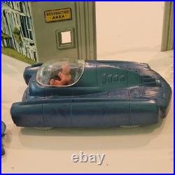 1950's Marx Tin Litho Tom Corbett Space Academy Playset # 7010 Atomic Box Instr