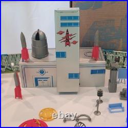 1950's Marx Tin Litho Tom Corbett Space Academy Playset # 7010 Atomic Box Instr