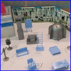 1950's Marx Tin Litho Tom Corbett Space Academy Playset # 7010 Atomic Box Instr