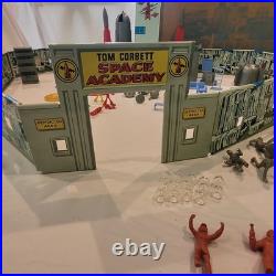 1950's Marx Tin Litho Tom Corbett Space Academy Playset # 7010 Atomic Box Instr